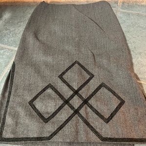 Moschino Cheap and Chic Virgin Wool Knee-Length Skirt in Size 6